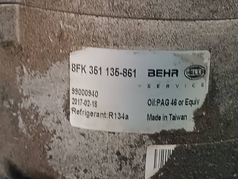 Recambio de compresor aire acondicionado para renault scenic ii referencia OEM IAM 8FK351135861 99000940 BEHR