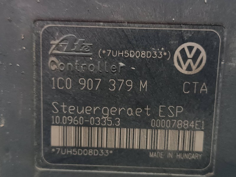 Recambio de abs para volkswagen bora berlina (1j2) referencia OEM IAM 1J0614517J 1CC0907379M ATE