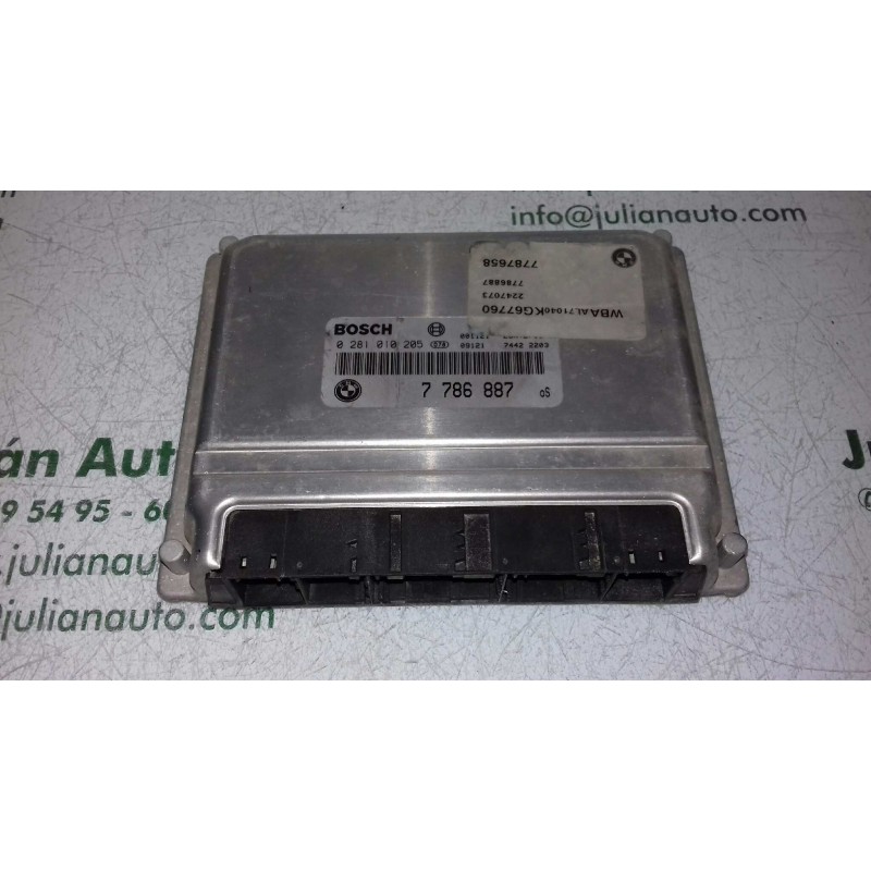 Recambio de centralita motor uce para bmw serie 3 berlina (e46) 320d referencia OEM IAM 0281010205 7786887 BOSCH