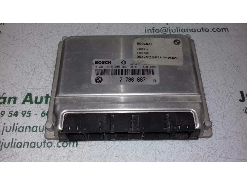 Recambio de centralita motor uce para bmw serie 3 berlina (e46) 320d referencia OEM IAM 0281010205 7786887 BOSCH