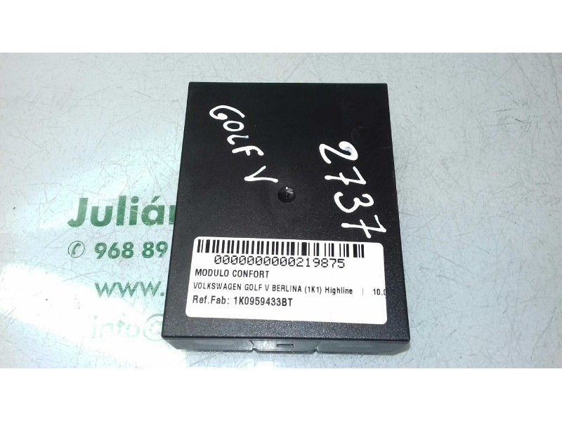 Recambio de modulo confort para volkswagen golf v berlina (1k1) highline referencia OEM IAM 1K0959433BT 5DK00897702 HELLA