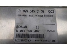 Recambio de centralita abs para mercedes-benz clase e (w210) berlina diesel 3.2 cdi cat referencia OEM IAM 0295455132 0265109467 2