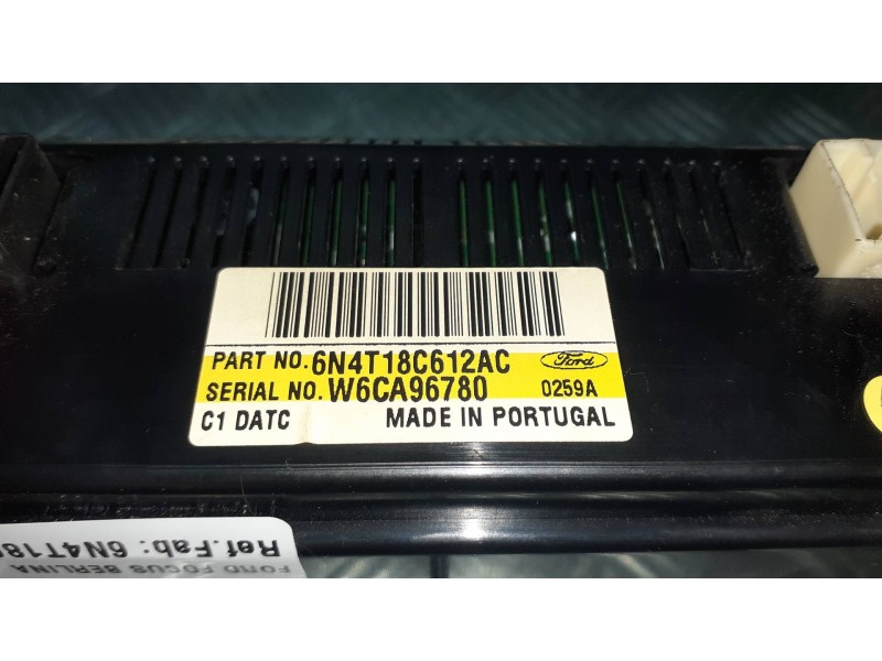 Recambio de mando climatizador para ford focus berlina (cap) referencia OEM IAM 6N4T18C612AC W6CA96780 