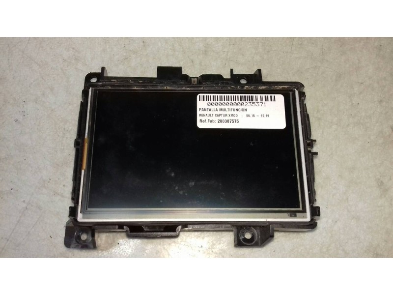 Recambio de pantalla multifuncion para renault captur xmod referencia OEM IAM 280387575  