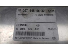 Recambio de centralita abs para mercedes-benz clase e (w210) berlina 280 4-matic (210.081) referencia OEM IAM 0275455632 0265109 2