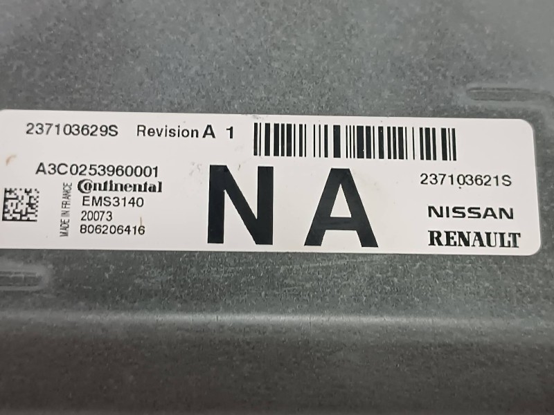 Recambio de centralita motor uce para dacia sandero iii referencia OEM IAM 237103621S A3C0253960001 237103629S