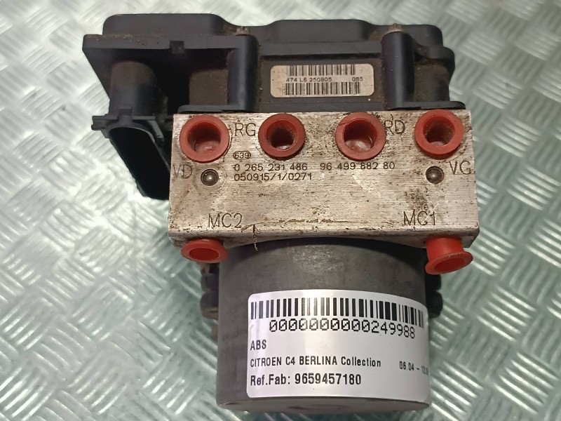 Recambio de abs para citroen c4 berlina collection referencia OEM IAM 9659457180 0265231486 9649988280