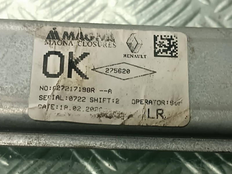 Recambio de elevalunas trasero izquierdo para dacia sandero iii referencia OEM IAM 827217198R  ELECTRICO