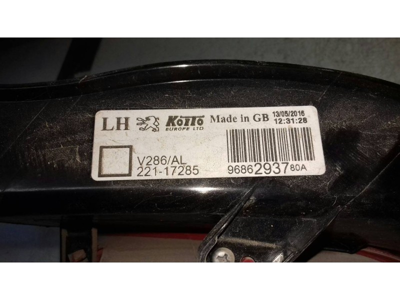 Recambio de piloto trasero izquierdo para peugeot 508 access referencia OEM IAM 96862937  