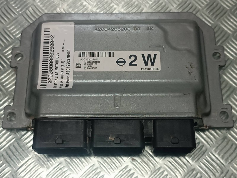 Recambio de centralita motor uce para nissan micra v (k14) referencia OEM IAM A2C1220270401 A2084265200 CONTINENTAL