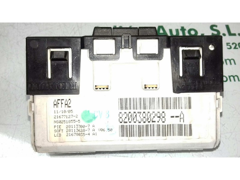 Recambio de pantalla multifuncion para renault kangoo (f/kc0) privilege referencia OEM IAM 8200380298A  