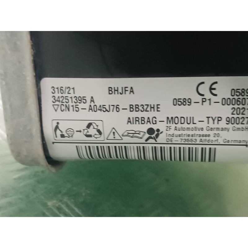 Recambio de airbag delantero izquierdo para ford ecosport (cr6) referencia OEM IAM CN15A045J76BB3ZHE 34251395A AIRBAG DE RODILLA