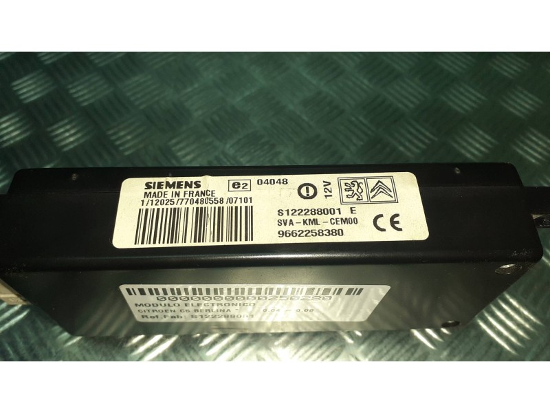 Recambio de modulo electronico para citroen c5 berlina referencia OEM IAM S122288001 9662258380 CONTROLADOR BLUETOOTH