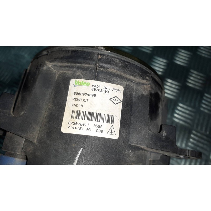 Recambio de faro antiniebla izquierdo para renault megane iii berlina 5 p referencia OEM IAM 8200074008 2 PINES 89202503
