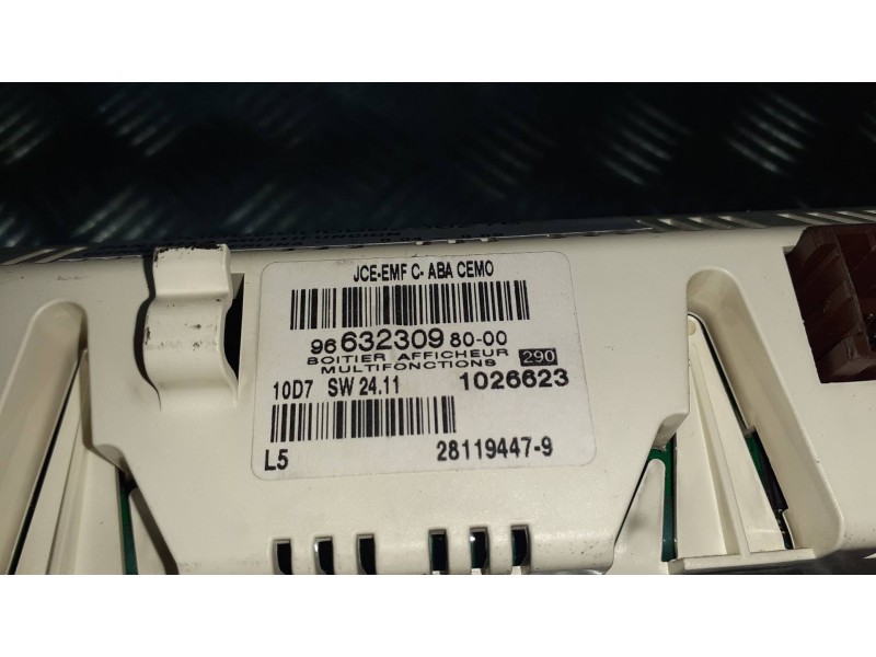 Recambio de pantalla multifuncion para citroen c5 berlina referencia OEM IAM 9663230980 1026623 12 PINES