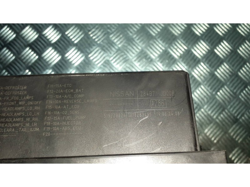 Recambio de caja reles / fusibles para nissan qashqai (j10) referencia OEM IAM 284B7JD00B 519228324 1018283491