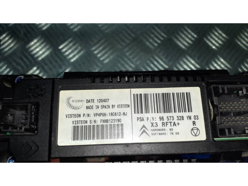 Recambio de mando calefaccion / aire acondicionado para citroen c5 berlina referencia OEM IAM 96573328YW 96498322YW 96498317YW