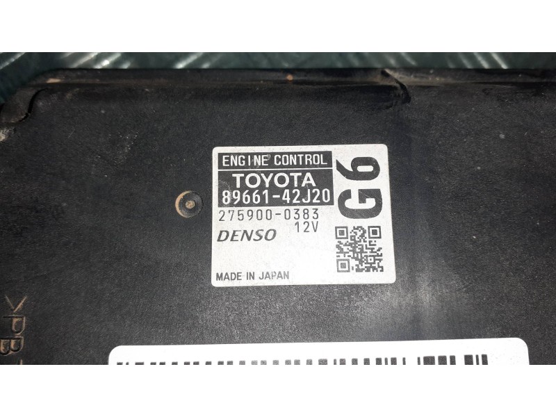 Recambio de centralita motor uce para toyota rav 4 (a3) referencia OEM IAM 8966142J20 2579000383 DENSO