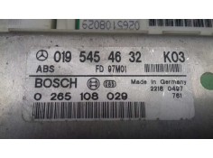 Recambio de centralita abs para mercedes-benz clase c (w202) berlina 180 (202.018) referencia OEM IAM 0195454632 0265108029 BOSC 2
