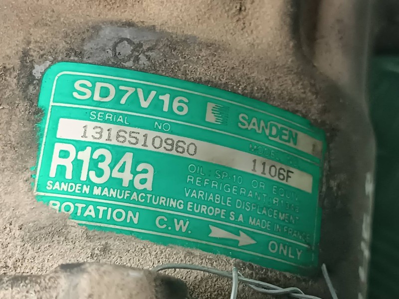 Recambio de compresor aire acondicionado para citroen berlingo referencia OEM IAM 1106F 1316510960 SANDEN
