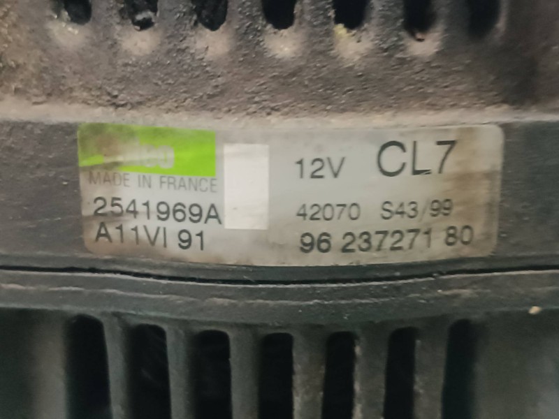 Recambio de alternador para citroen berlingo referencia OEM IAM 2541969A 9623727180 