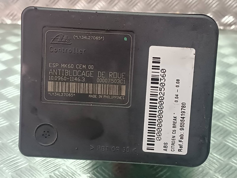 Recambio de abs para citroen c5 break referencia OEM IAM 9656419780 LY34L27065 06540827433844