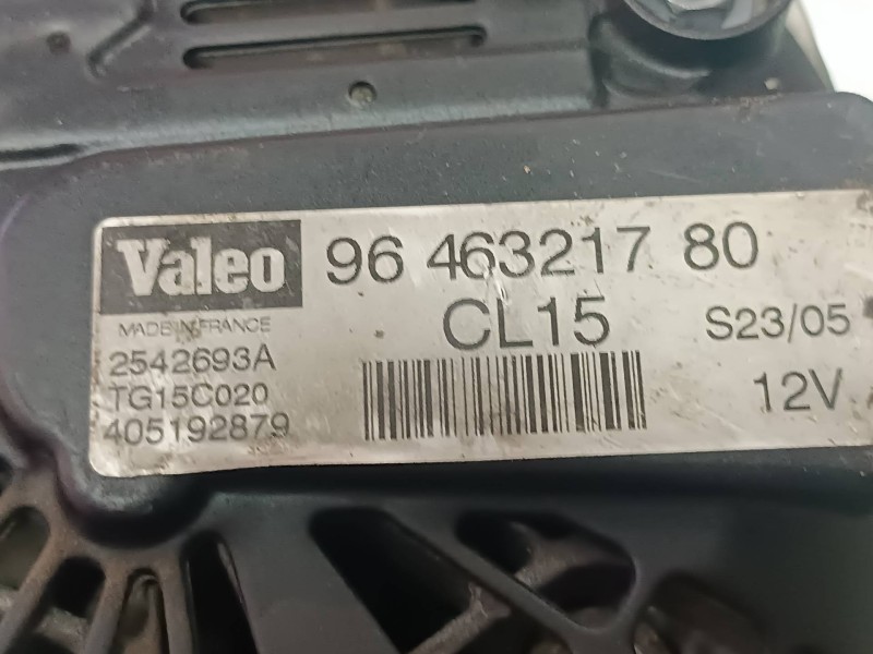 Recambio de alternador para peugeot 407 referencia OEM IAM 9646321780 2542693A CL15
