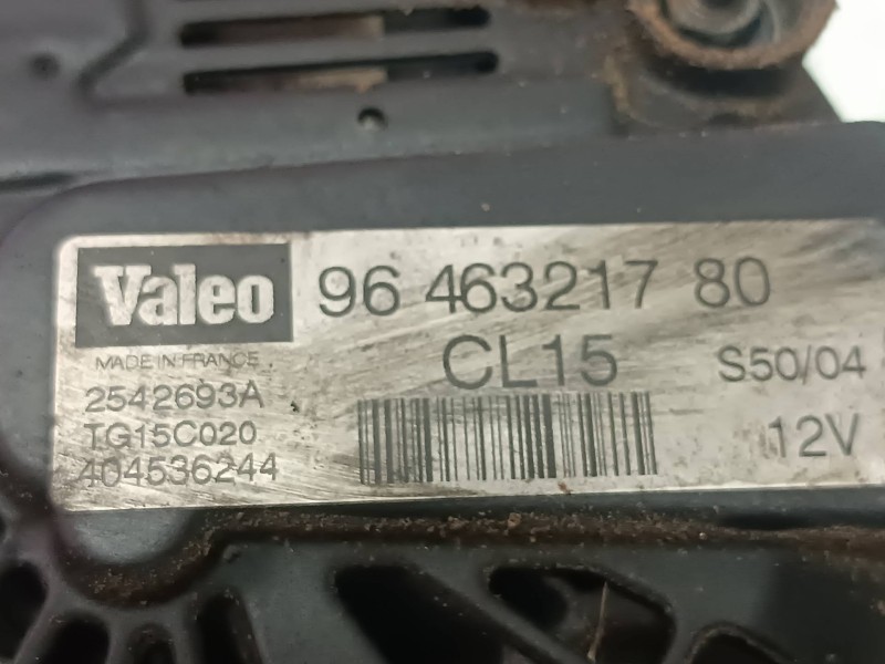 Recambio de alternador para citroen c5 break referencia OEM IAM 9646321780 CL15 VALEO