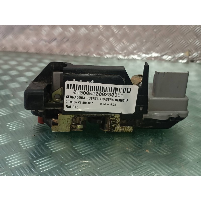 Recambio de cerradura puerta trasera derecha para citroen c5 break referencia OEM IAM  CONECTOR 6 PINES ELECTRICA