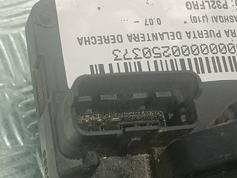 Recambio de cerradura puerta delantera derecha para nissan qashqai (j10) referencia OEM IAM P32LFRO  3 PINES