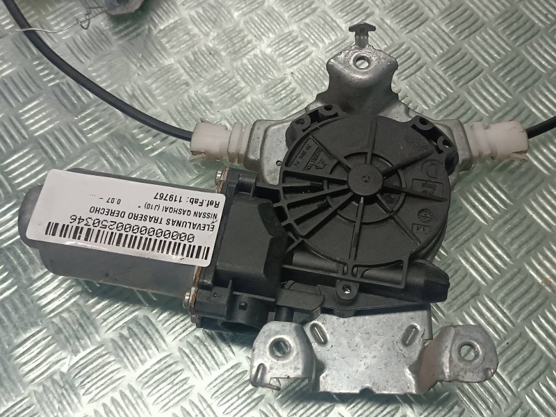 Recambio de elevalunas trasero derecho para nissan qashqai (j10) referencia OEM IAM 119767 402190A ELECTRICO