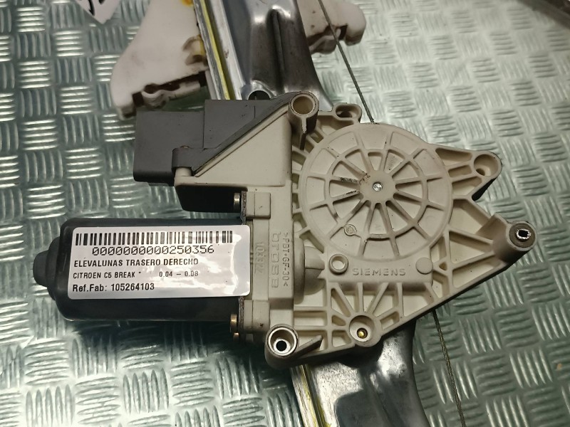 Recambio de elevalunas trasero derecho para citroen c5 break referencia OEM IAM 105264103 7746002807 ELECTRICO