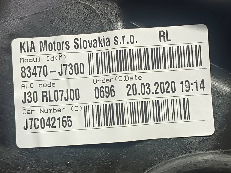 Recambio de elevalunas trasero izquierdo para kia xceed referencia OEM IAM 83470J7300 96330L7000 