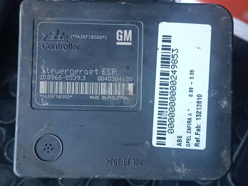 Recambio de abs para opel zafira a referencia OEM IAM 13213610 100206020 GM
