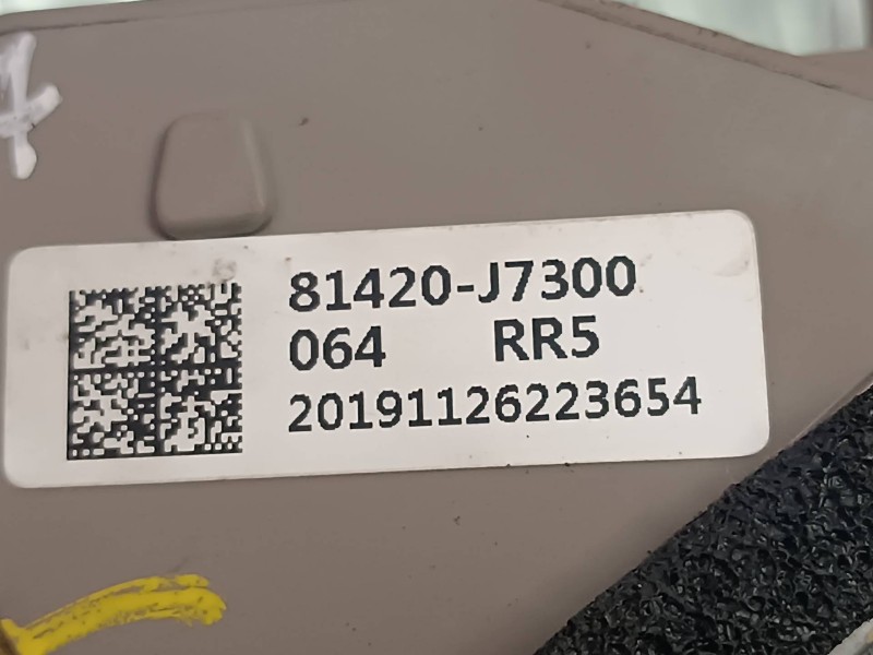 Recambio de cerradura puerta trasera derecha para kia xceed referencia OEM IAM 81420J7300 CONECTOR 5 PINES ELECTRICA