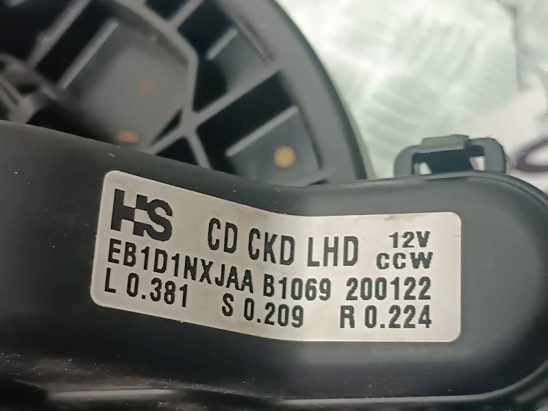 Recambio de ventilador calefaccion para kia xceed referencia OEM IAM EB1D1NXJAA 200122 2 PINES