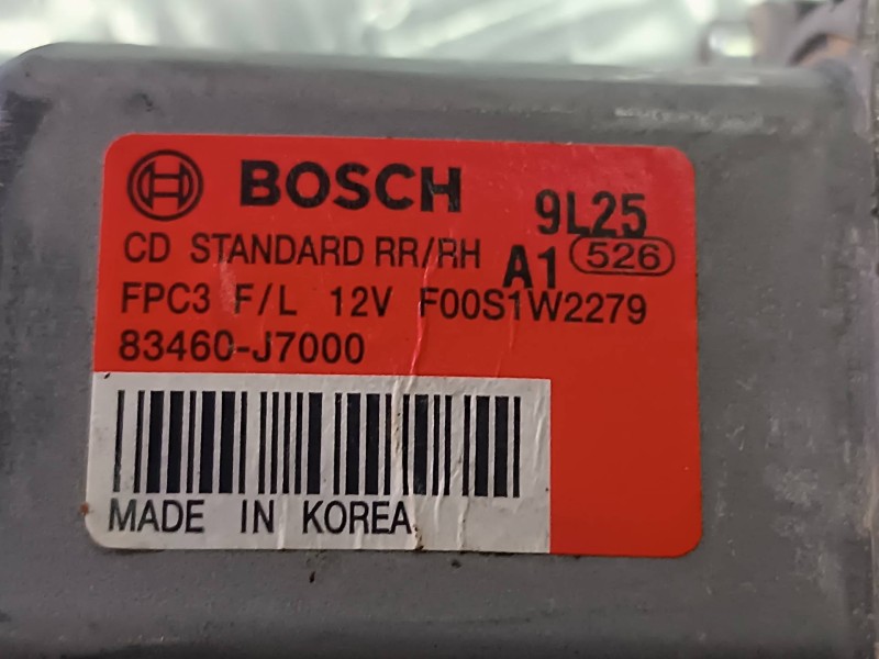 Recambio de motor elevalunas trasero derecho para kia xceed referencia OEM IAM 83460J7000 F00S1W2279 2 PINES