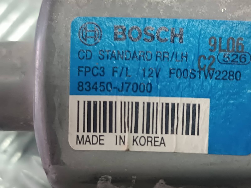 Recambio de motor elevalunas trasero izquierdo para kia xceed referencia OEM IAM 83450J7000 2 PINES BOSCH