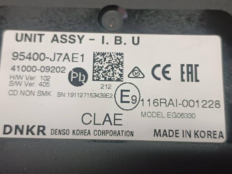 Recambio de modulo electronico para kia xceed referencia OEM IAM 95400J7AE1 4100009202 