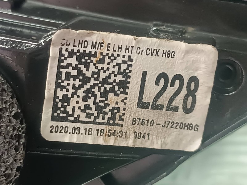 Recambio de retrovisor izquierdo para kia xceed referencia OEM IAM 87610J7220 87610J7220H8G ELECTRICO