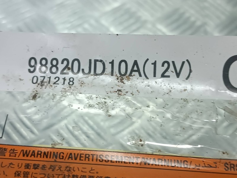 Recambio de centralita airbag para nissan qashqai (j10) referencia OEM IAM 98820JD10A  