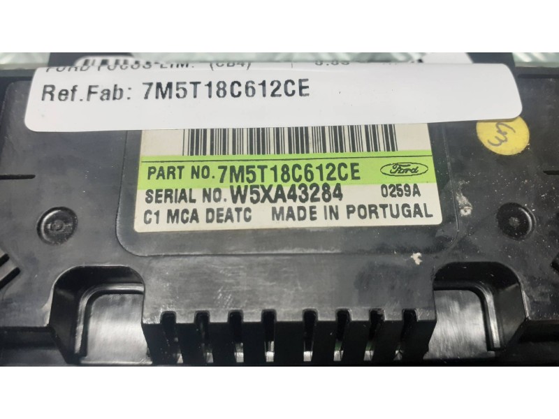 Recambio de mando climatizador para ford focus lim. (cb4) referencia OEM IAM 7M5T18C612CE W5XA43284 
