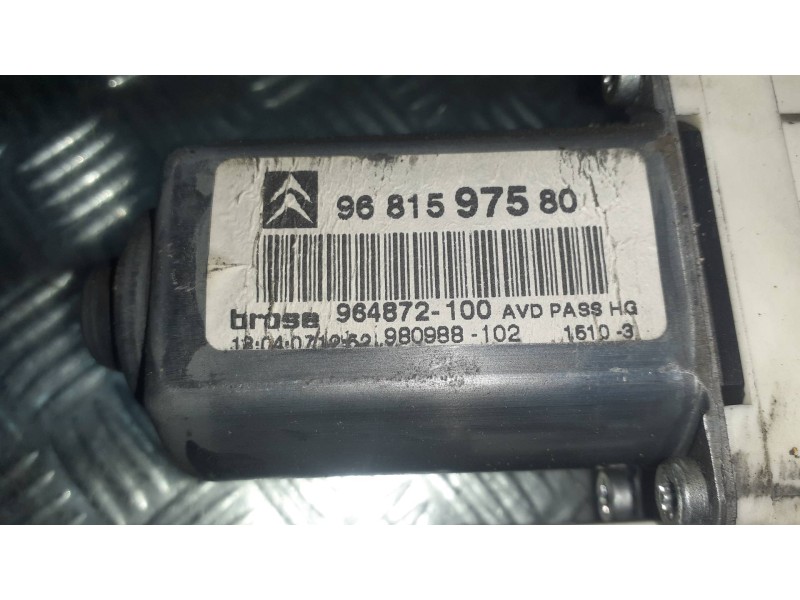 Recambio de motor elevalunas delantero derecho para citroen c5 berlina referencia OEM IAM 9681597580 T36P3347 0536010906