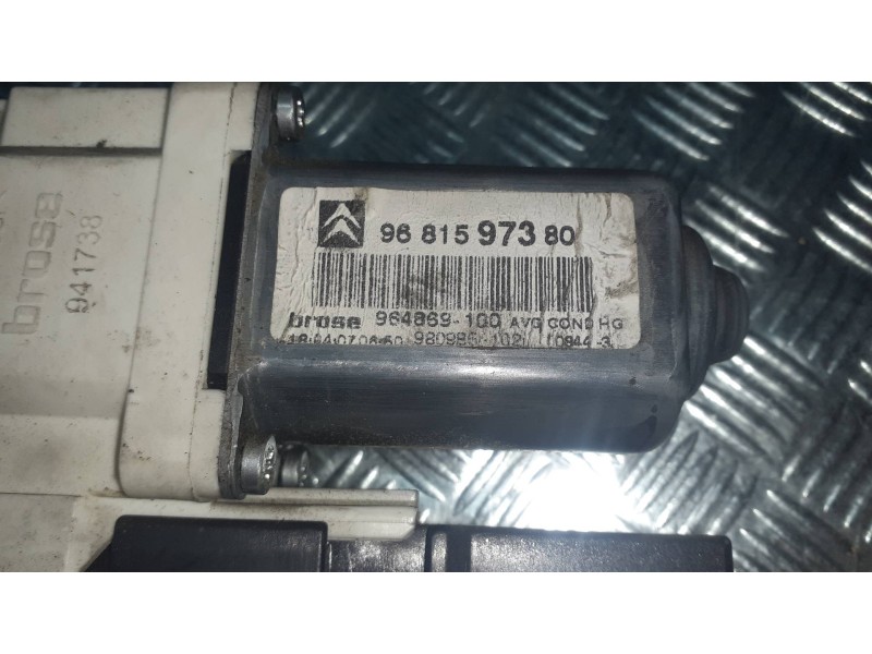 Recambio de motor elevalunas delantero izquierdo para citroen c5 berlina referencia OEM IAM 9681597380 997833102 BROSE