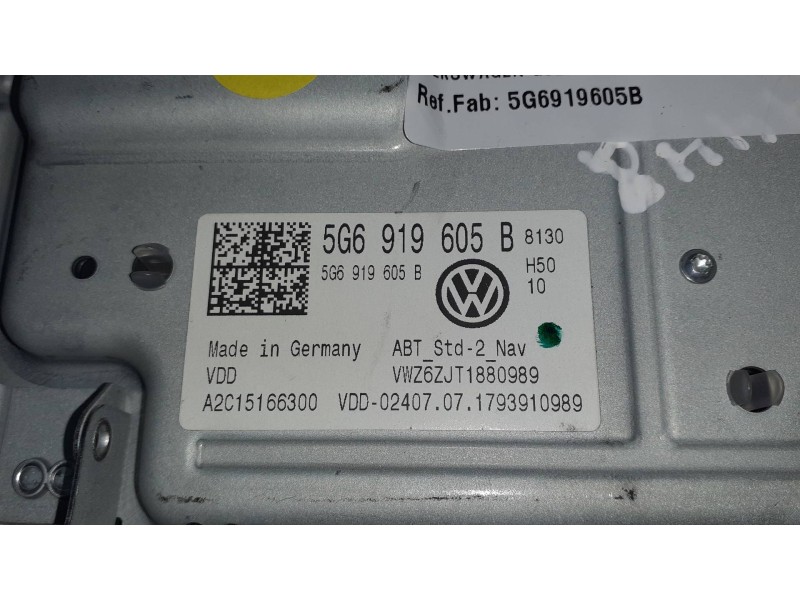Recambio de sistema audio / radio cd para volkswagen golf vii lim. referencia OEM IAM 5G6919605B 5G6919605B 