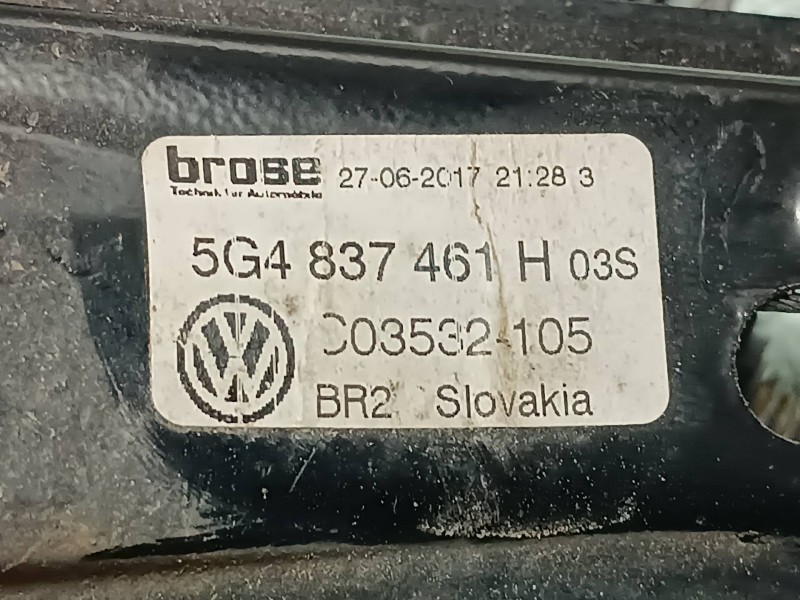 Recambio de elevalunas delantero izquierdo para volkswagen golf vii lim. referencia OEM IAM 5G4843461H  SIN MOTOR