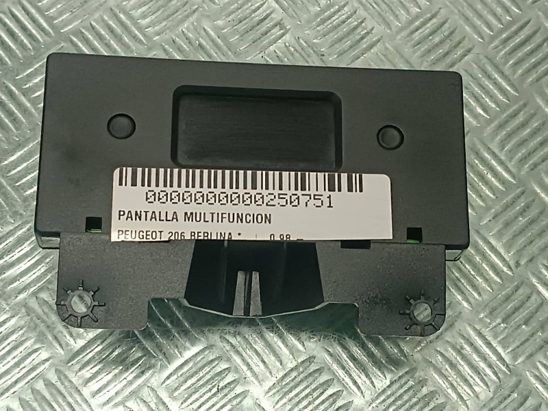 Recambio de pantalla multifuncion para peugeot 206 berlina referencia OEM IAM 96250976ZR 02432219901 