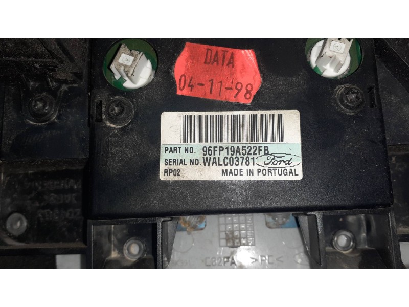 Recambio de mando calefaccion / aire acondicionado para ford fiesta berlina referencia OEM IAM 96FP19A522FB 44ZD4363 WALC03781