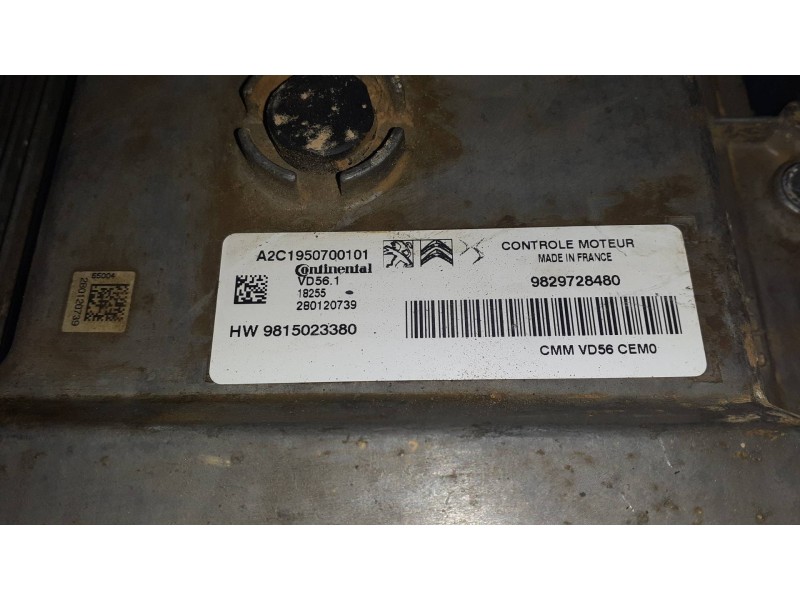 Recambio de centralita motor uce para opel crossland x referencia OEM IAM 9829728480 A2C1950700101 