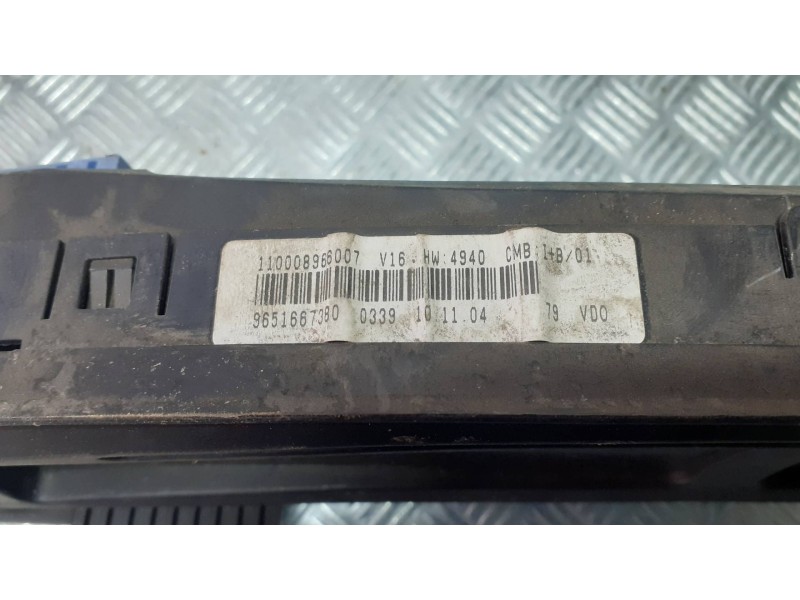 Recambio de cuadro instrumentos para citroen xsara picasso 2.0 hdi sx referencia OEM IAM PSA965166380 88311351 11000896007